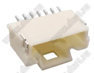 MOLEX Pico-Clasp™ 2023960707 вилка SMD однорядная горизонтальная на плату, цвет натуральный; 6кв.мм; 7-конт.