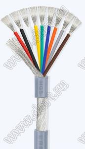 UL2547-9x28AWG-7/0.12TS-GREY (CCC-9GG) кабель многопроводный многожильный; 9; Dизол.=4,7мм; серый