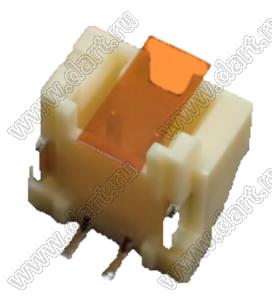 BM02B-PASS-TFT(LF)(SN) вилка без направляющих на плату SMD вертикальная; шаг 2,00мм; 2-конт.; медный сплав луженый / нейлон-66, цвет натуральный