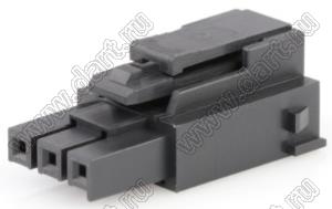 MOLEX Ultra-Fit™ 1722563103 корпус однорядной розетки на кабель, цвет черный; 3-конт.