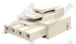 MOLEX Ultra-Fit™ 1722564104 корпус однорядной розетки на кабель, цвет натуральный; 4-конт.