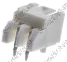 MOLEX Mighty-SPOX™ 532590229 вилка однорядная угловая для выводного монтажа, цвет натуральный; 2-конт.