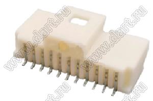MOLEX Pico-Clasp™ 2035591107 вилка SMD однорядная горизонтальная на плату, цвет натуральный; 10кв.мм; 11-конт.