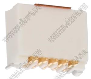 MOLEX Pico-Clasp™ 2035560507 вилка SMD однорядная вертикальная на плату, цвет натуральный; 4кв.мм; 5-конт.