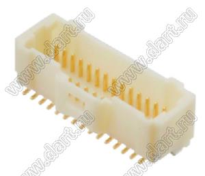 MOLEX Pico-Clasp™ 2035663007 вилка SMD двухрядная горизонтальная на плату, цвет натуральный; шаг 1,0мм; 30-конт.