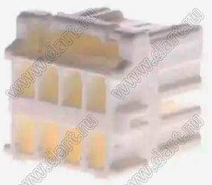 MOLEX CP-3.3™ 5056050800 корпус двухрядной розетки на кабель, цвет натуральный; P=3,3мм; 8-конт.