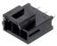 MOLEX Ultra-Fit™ 1722861303 вилка однорядная прямая для выводного монтажа с изогнутыми выводами, цвет черный; 3-конт.