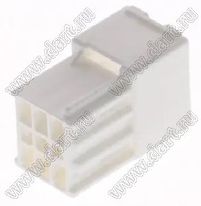 MOLEX CP-3.3™ 5056060600 корпус двухрядной вилки на кабель, цвет натуральный; P=3,3мм; 6-конт.