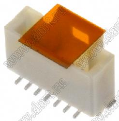MOLEX Pico-Clasp™ 2035570707 вилка SMD однорядная вертикальная на плату, цвет натуральный; 6кв.мм; 7-конт.