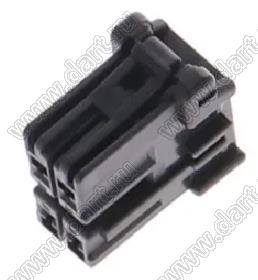 MOLEX CP-3.3™ 5056050401 корпус двухрядной розетки на кабель, цвет черный; P=3,3мм; 4-конт.