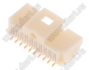 MOLEX Pico-Clasp™ 2035581007 вилка SMD однорядная горизонтальная на плату, цвет натуральный; 9кв.мм; 10-конт.