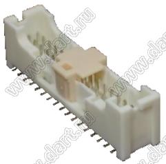 BM34B-PUDSS-TFC разъем для поверхностного (SMD) монтажа с вертикальным входом; шаг 2,00мм; 34-конт.