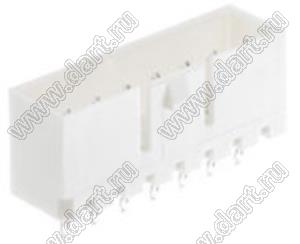 MOLEX Mighty-SPOX™ 532650729 вилка однорядная прямая P=7.0мм для выводного монтажа, цвет натуральный; 7-конт.