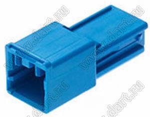 MOLEX CP-3.3™ 5046940304 корпус однорядной вилки на кабель, цвет синий; P=3,3мм; 3-конт.