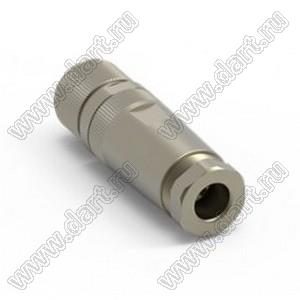 216D-04FF0 разъем M12 (код D), розетка, для установки на месте; 4-конт.; 250В; 4А; IP X7