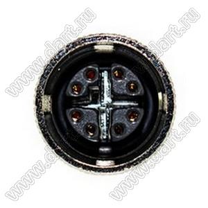 216X-08FO0 разъем M12 (код X), розетка, для опрессовки на кабель; 8-конт.; 50VAC/60VDC; 0,5А; IP 67