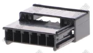MOLEX CP-3.3™ 5046940601 корпус однорядной вилки на кабель, цвет черный; P=3,3мм; 6-конт.