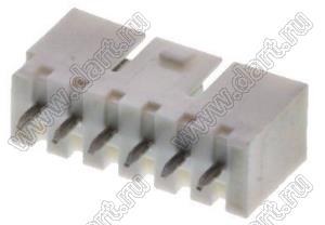 MOLEX Mighty-SPOX™ 532650629 вилка однорядная прямая P=7.0мм для выводного монтажа, цвет натуральный; 6-конт.