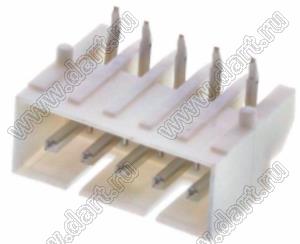 MOLEX Mighty-SPOX™ 532590529 вилка однорядная угловая для выводного монтажа, цвет натуральный; 5-конт.