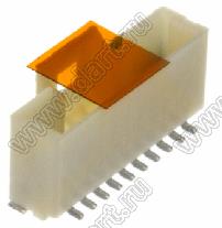 MOLEX Pico-Clasp™ 2035571007 вилка SMD однорядная вертикальная на плату, цвет натуральный; 9кв.мм; 10-конт.