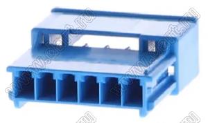 MOLEX CP-3.3™ 5046940604 корпус однорядной вилки на кабель, цвет синий; P=3,3мм; 6-конт.