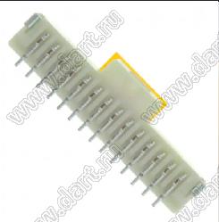 MOLEX Pico-Clasp™ 2035571407 вилка SMD однорядная вертикальная на плату, цвет натуральный; 13кв.мм; 14-конт.