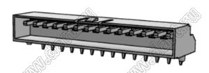 MOLEX Mighty-SPOX™ 532591429 вилка однорядная угловая для выводного монтажа, цвет натуральный; 14-конт.