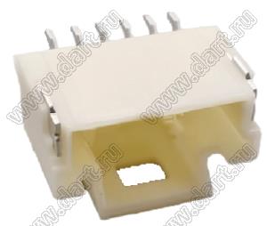 MOLEX Pico-Clasp™ 2023960607 вилка SMD однорядная горизонтальная на плату, цвет натуральный; 5кв.мм; 6-конт.