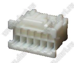 PADP-12V-1-S корпус розетки на провод; шаг 2,00мм; 12-конт.; нейлон-66, цвет натуральный
