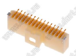 MOLEX Pico-Clasp™ 2035571507 вилка SMD однорядная вертикальная на плату, цвет натуральный; 14кв.мм; 15-конт.