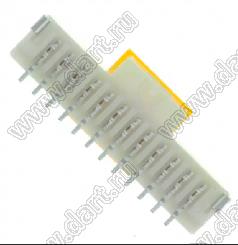 MOLEX Pico-Clasp™ 2035561207 вилка SMD однорядная вертикальная на плату, цвет натуральный; 11кв.мм; 12-конт.