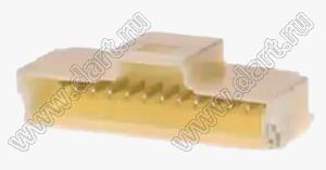 MOLEX Pico-Clasp™ 2035581307 вилка SMD однорядная горизонтальная на плату, цвет натуральный; 12кв.мм; 13-конт.