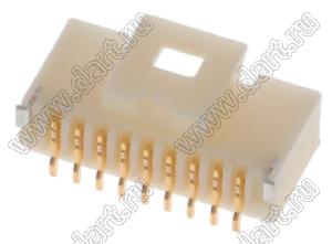 MOLEX Pico-Clasp™ 5044490907 вилка SMD однорядная вертикальная на плату, цвет натуральный; шаг 1,0мм; 9-конт.