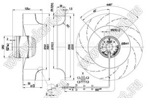 SC280A1-068-007 (R2E280-AE52-17) вентилятор осевой; U=230В; P=225Вт