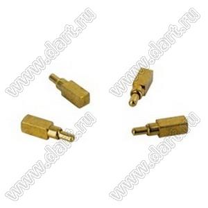 303A-441615-000 разъем подпружиненный (Pogo Pin); H=6,0мм; 2А; 30В; Rc ≤=20мОм