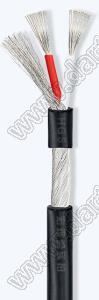 UL2547-2x28AWG-7/0.12TS-BLACK кабель многопроводный многожильный; 2; Dизол.=2,8мм; черный