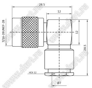 JC3.650.1007 (TNC-JW4D) разъем ВЧ