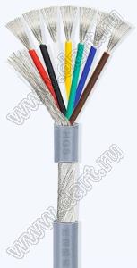 UL2547-7x22AWG-17/0.14TS-GREY кабель многопроводный многожильный; 7; Dизол.=5,1мм; серый
