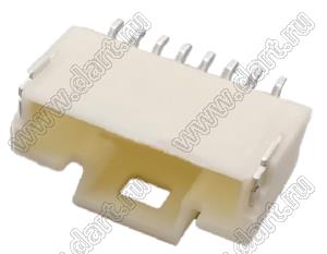 MOLEX Pico-Clasp™ 2035590807 вилка SMD однорядная горизонтальная на плату, цвет натуральный; 7кв.мм; 8-конт.