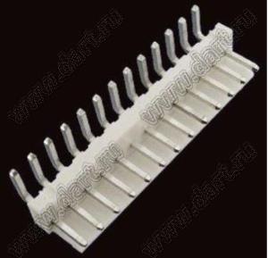 2114R-14 (PWL2-14R, A3962-14AW, MV-396™ Molex 0359781420) вилка угловая на плату; шаг 3,96мм; 14-конт.; пластик