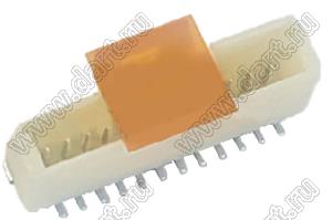 MOLEX Pico-Clasp™ 5044491207 вилка SMD однорядная вертикальная на плату, цвет натуральный; шаг 1,0мм; 12-конт.