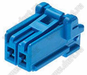 MOLEX CP-3.3™ 5046930304 корпус однорядной розетки на кабель, цвет синий; P=3,3мм; 3-конт.