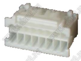 PADP-16V-1-S корпус розетки на провод; шаг 2,00мм; 16-конт.; нейлон-66, цвет натуральный