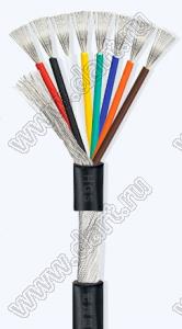 UL2547-8x18AWG-34/0.16TS-BLACK кабель многопроводный многожильный; 8; Dизол.=7,5мм; черный