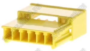 MOLEX CP-3.3™ 5046940603 корпус однорядной вилки на кабель, цвет желтый; P=3,3мм; 6-конт.
