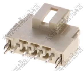 MOLEX Ultra-Fit™ 1722872204 вилка однорядная прямая для выводного монтажа с зажимами для пайки, цвет натуральный; 4-конт.