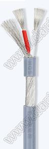 UL2547-2x28AWG-7/0.12TS-GREY кабель многопроводный многожильный; 2; Dизол.=2,8мм; серый