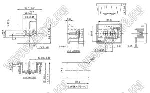 R-201SN90(B00) разъем IEC 60320 (C8) сетевого питания; 250 B; 2,5 A