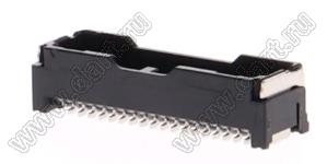 MOLEX Micro-Lock1.25™ 5054333841 вилка двухрядная прямая для SMD монтажа, цвет черный; 38-конт.