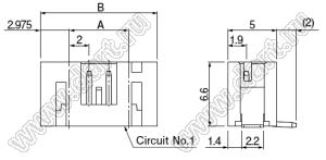 B15B-PH-SM4-TB вилка для поверхностного (SMD) монтажа прямая; 15-конт.; нейлон-66/луженый медный сплав; цвет натуральный